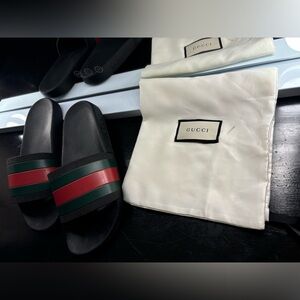 Gucci slides worn 2 times. Like new! Size 10 Men’s